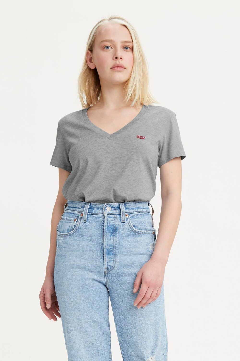 

Комплект из 2 футболок с V-образным вырезом Levi's, серый