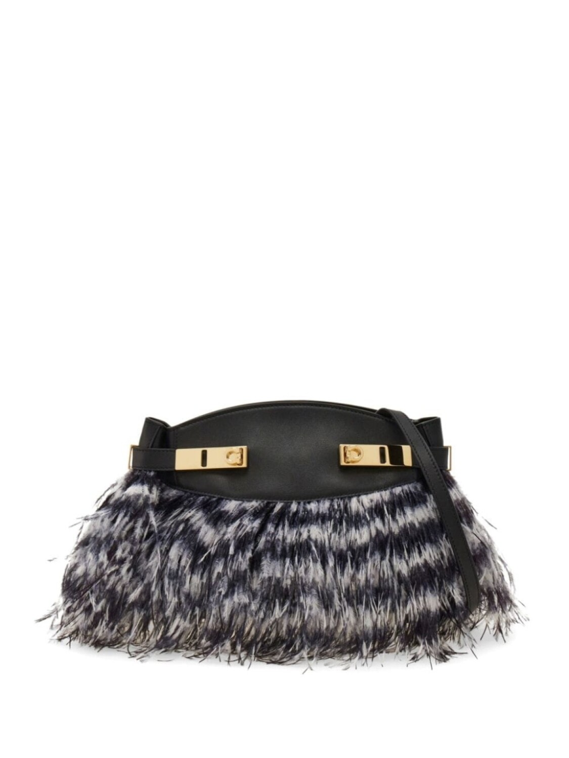 

Ferragamo маленькая сумка через плечо Hug, белый