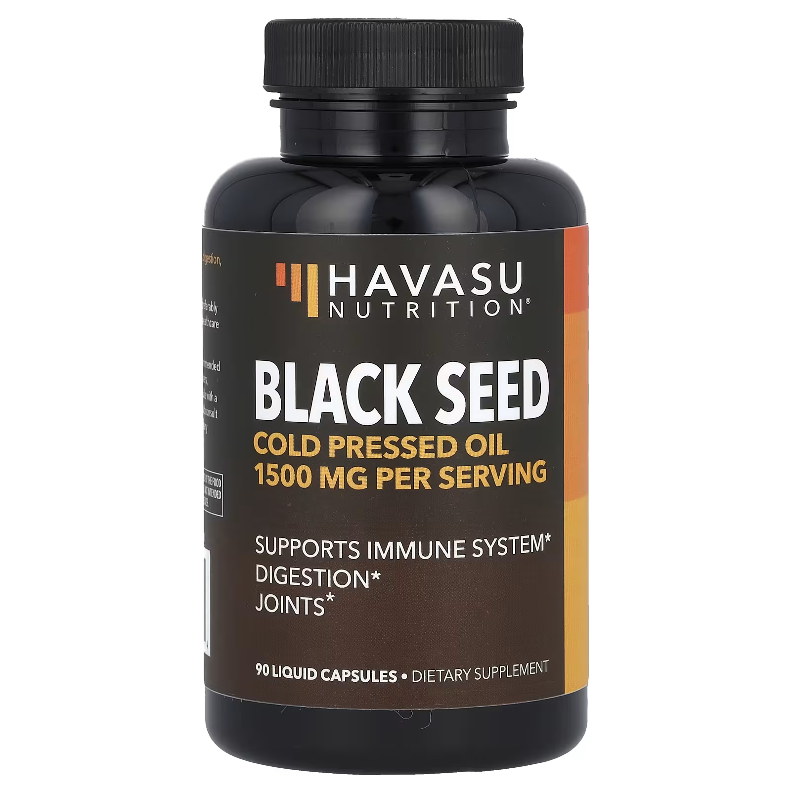 Масло черного тмина Havasu Nutrition холодного отжима, 90 жидких капсул