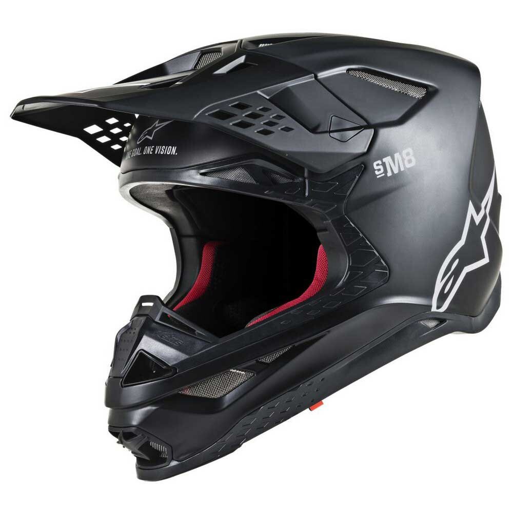 

Шлем для мотокросса Alpinestars S-M8 Solid, черный