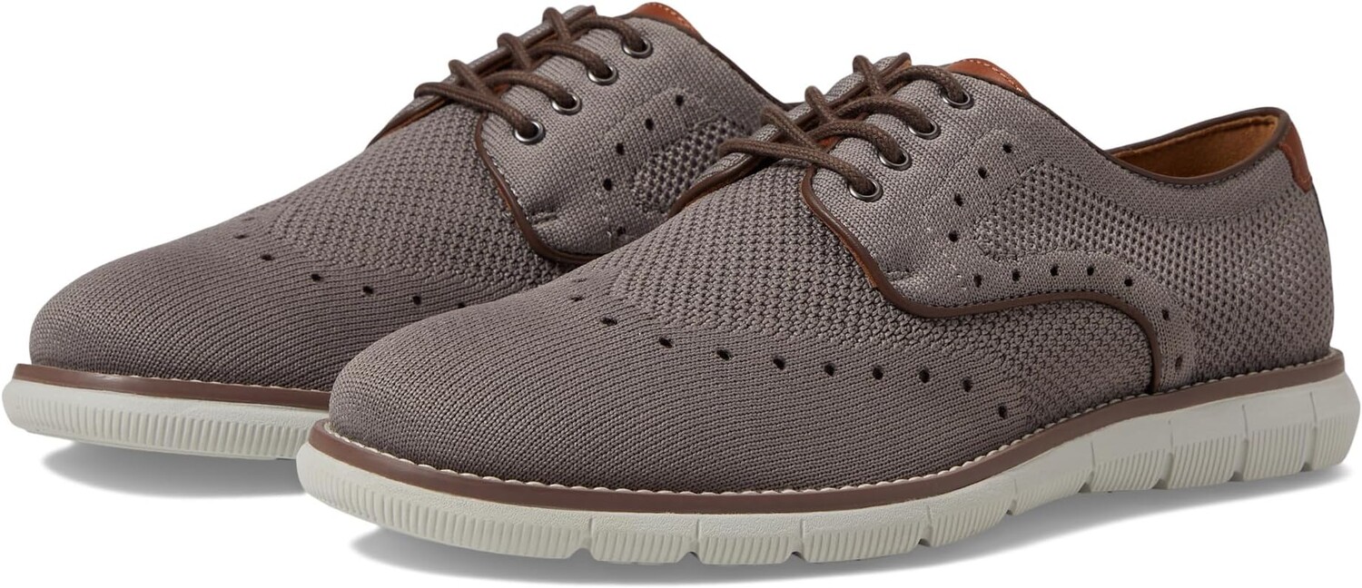 

Оксфорды Holden Knit Wing Tip Johnston & Murphy, серый