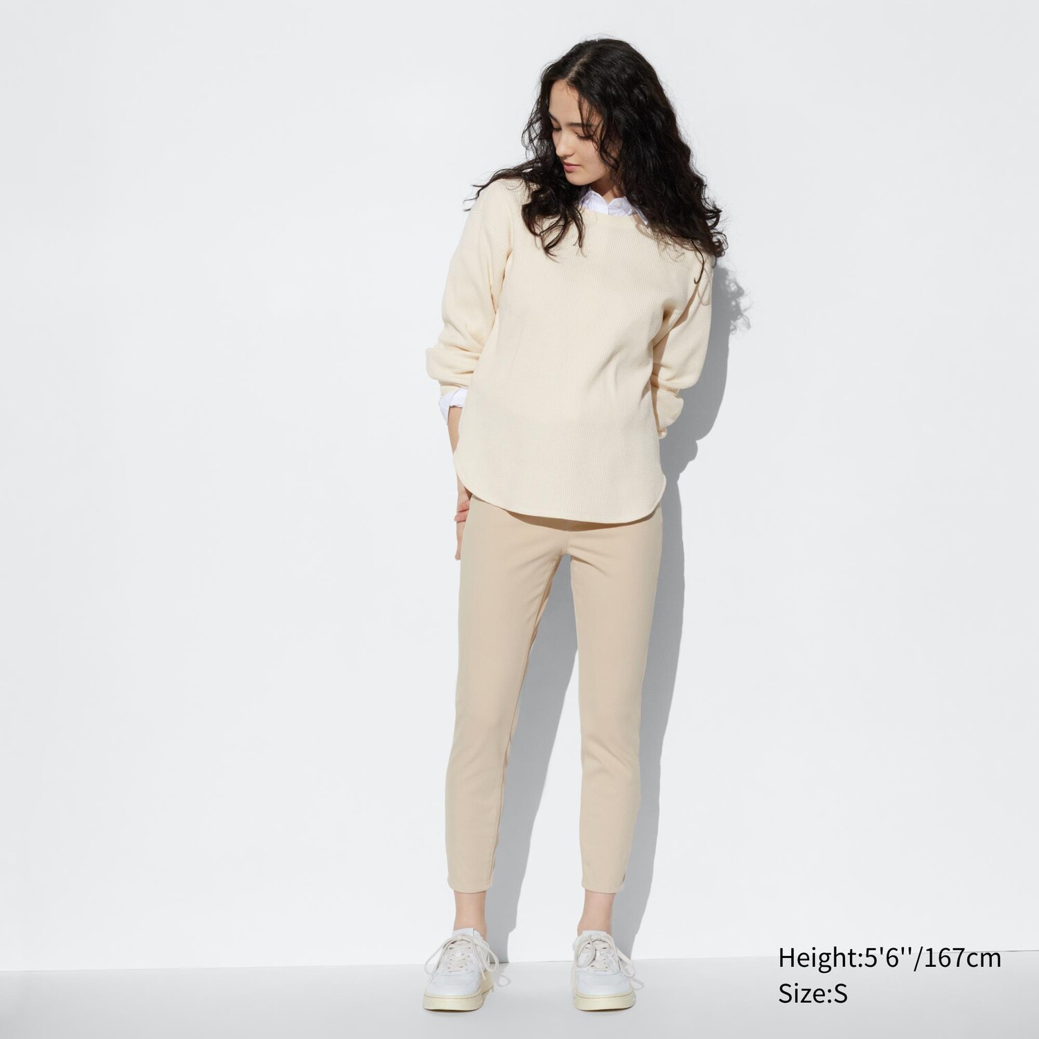 

Брюки-легинги UNIQLO ультраэластичные, бежевый