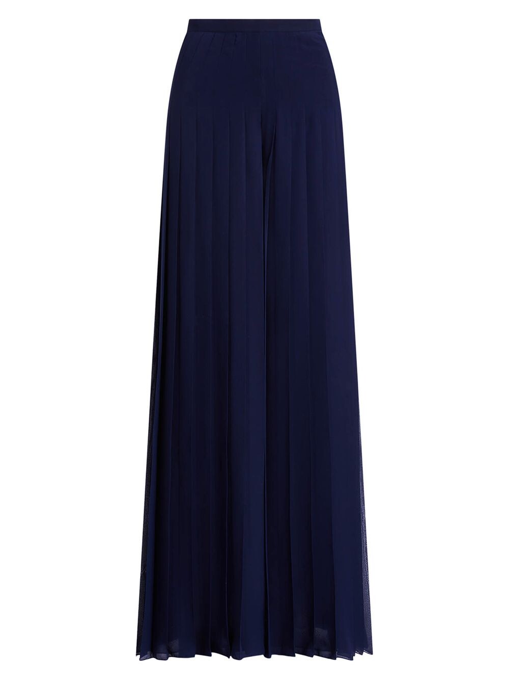 

Широкие шифоновые брюки Zelah Ralph Lauren Collection, нави, Черный