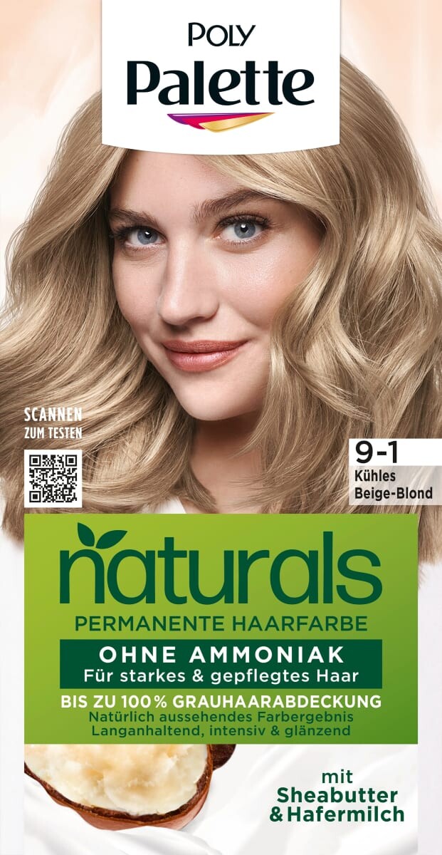 

Краска для волос Naturals 9-1 Cool Beige Blonde 1 шт. Poly Palette