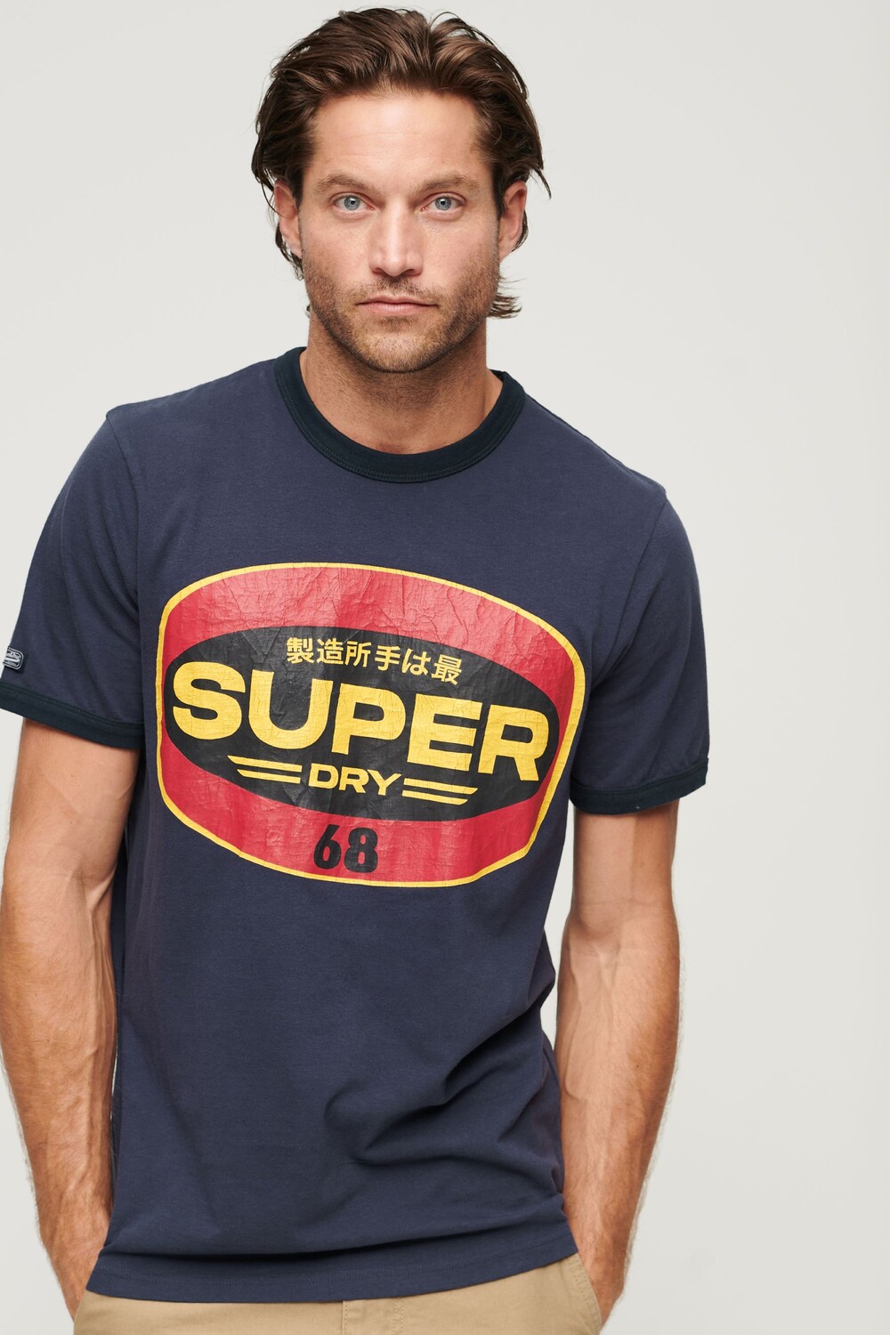 

Футболка с логотипом в рабочем стиле Superdry, синий