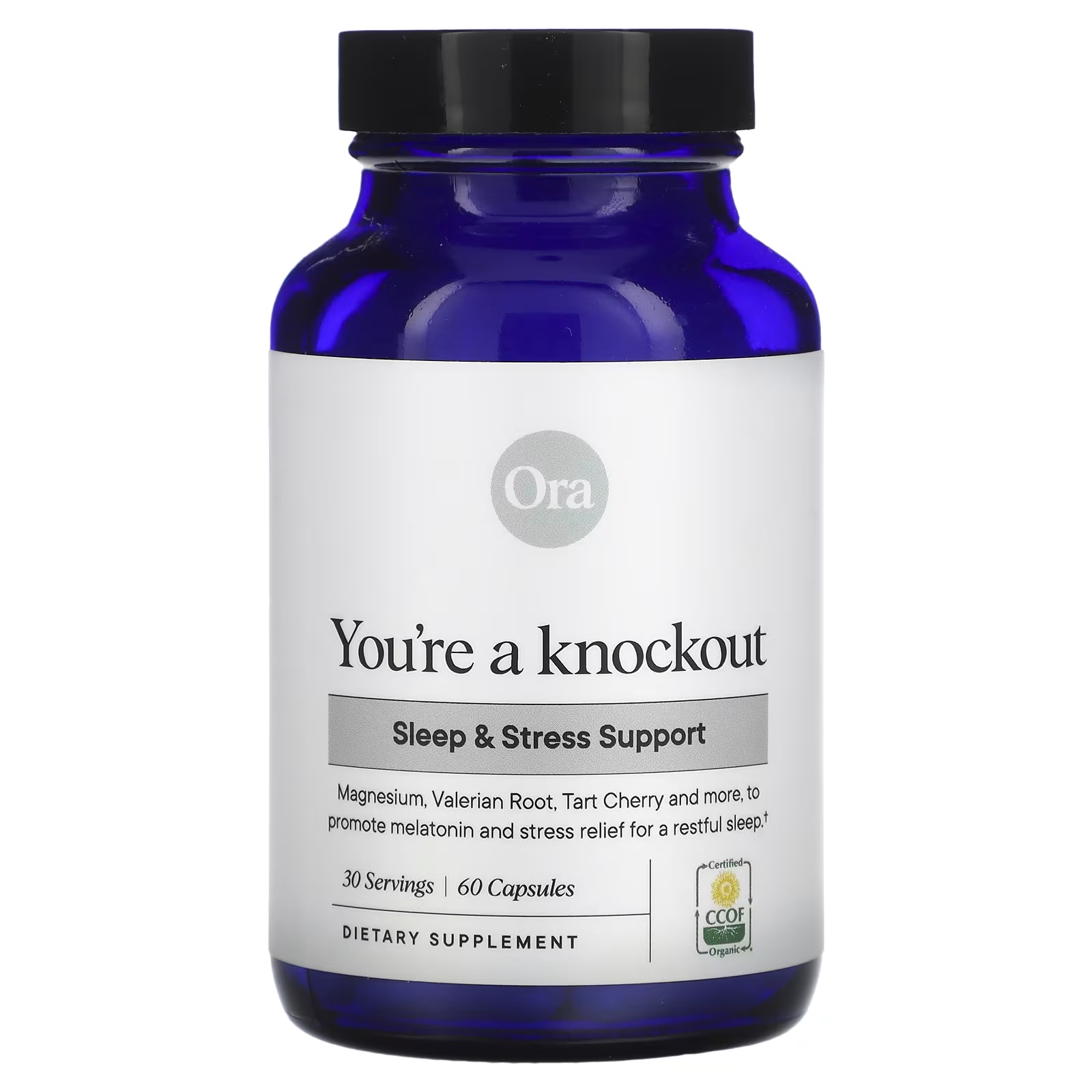 Пищевая добавка Ora You're a Knockout поддержка сна и стресса, 60 капсул solgar поддержка сна и стресса 60 растительных капсул