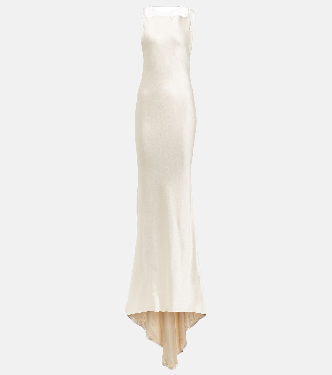 

Свадебное атласное платье MAISON MARGIELA, белый