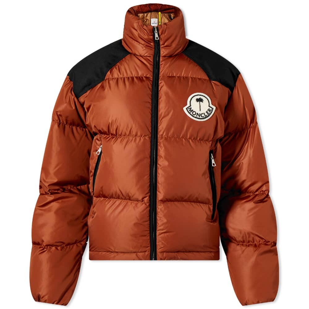 

Пуховик Moncler Genius x Palm Angels Nevin, коричневый