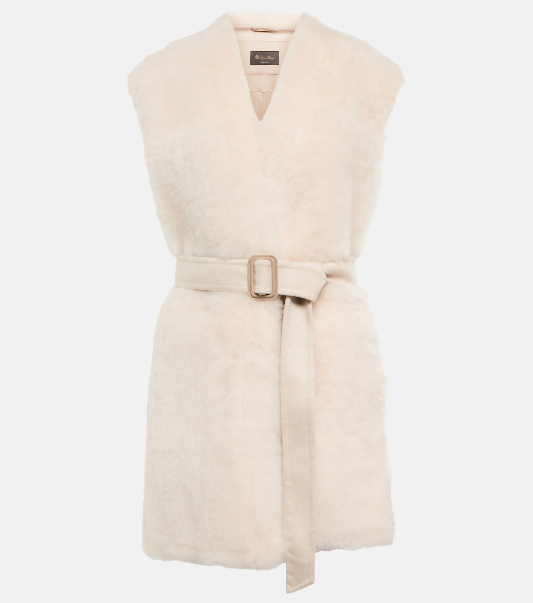 

Жилет из овчины LORO PIANA, белый