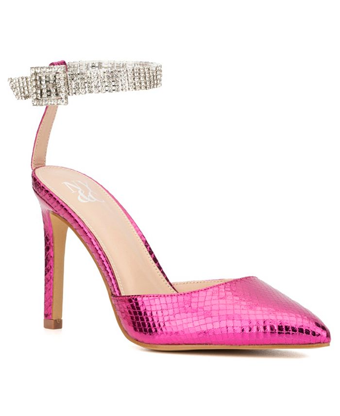 Женские туфли-лодочки Mallory на каблуке New York & Company, розовый женские туфли лодочки на каблуке джорджина new york