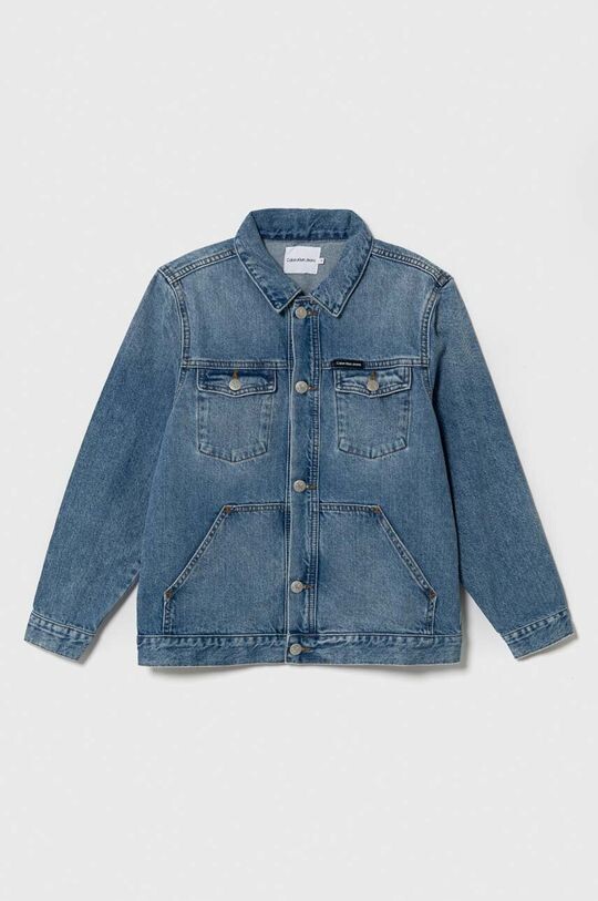 

Джинсовая куртка из хлопка Calvin Klein Jeans, синий