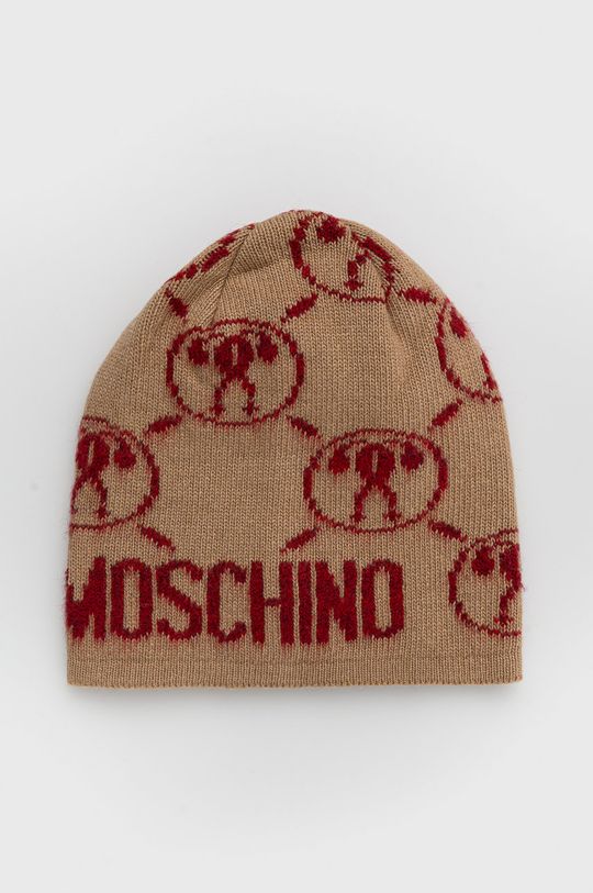 

Шапка из смесовой шерсти Moschino, бежевый