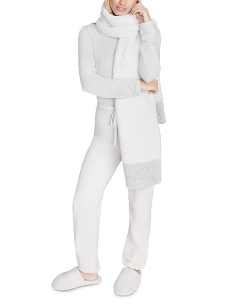 

Шарф CosyChic с вересковым кончиком BAREFOOT DREAMS, цвет White