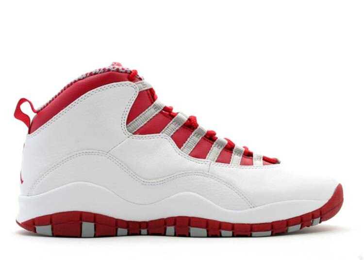 

Кроссовки AIR JORDAN 10 RETRO 'RED STEEL' 2005, белый