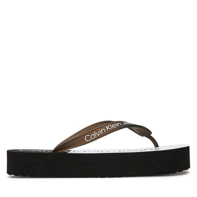 

Сандалии Calvin Klein Jeans Beach Sandal Flatform Monologo YW0YW01617 Black/Bright White 0GM, черный