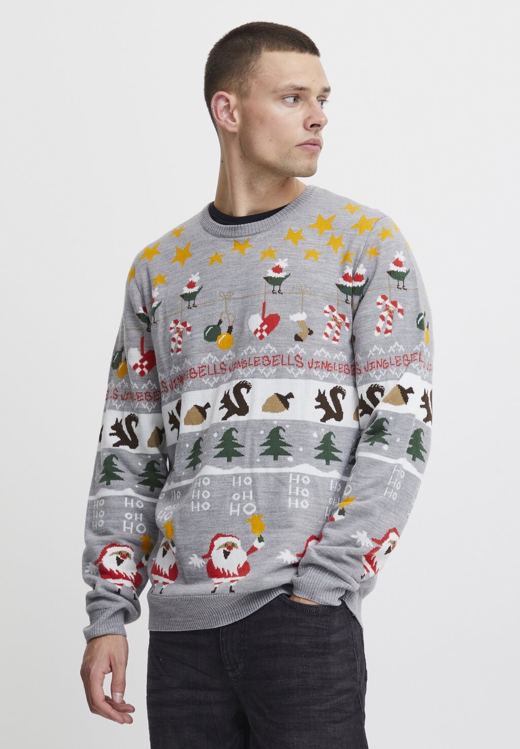 

Вязаный свитер CHRISTMAS PULLOVER Blend, цвет stone mix