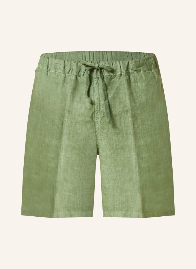Льняные шорты 120%Lino, зеленый