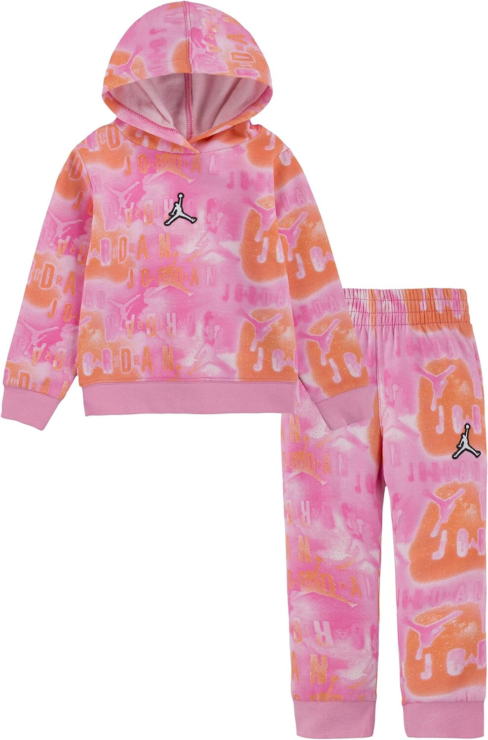 

Детский набор Jordan Essentials All Over Print Fleece Pullover Set, цвет Pinksicle