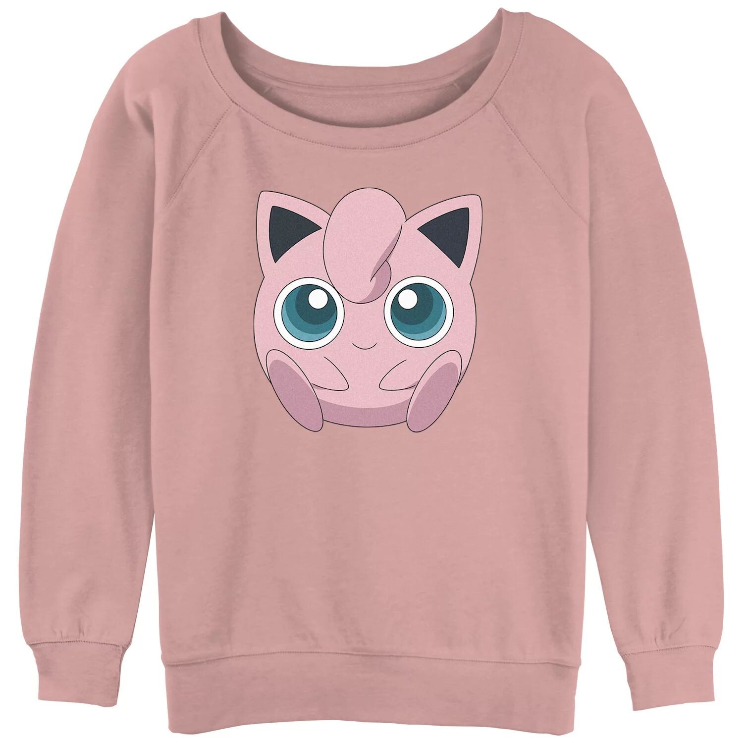 

Толстовка с изображением большого лица Pokémon Jigglypuff для юниоров Licensed Character