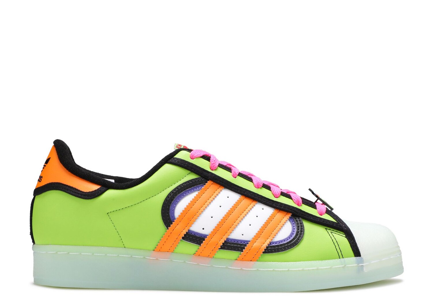 

Кроссовки adidas The Simpsons X Superstar 'Squishee', зеленый