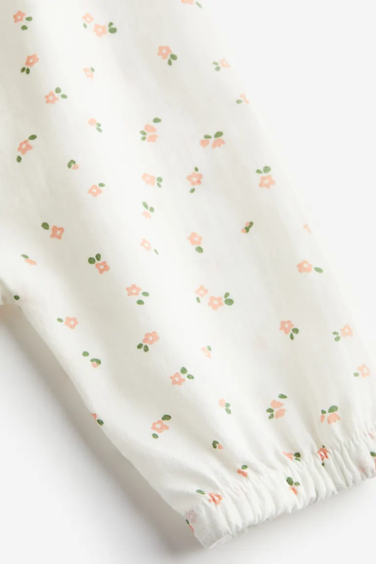 

Хлопковый комбинезон H&M, белый