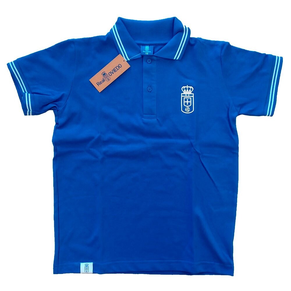 

Поло с коротким рукавом Real Oviedo Crest Junior, синий