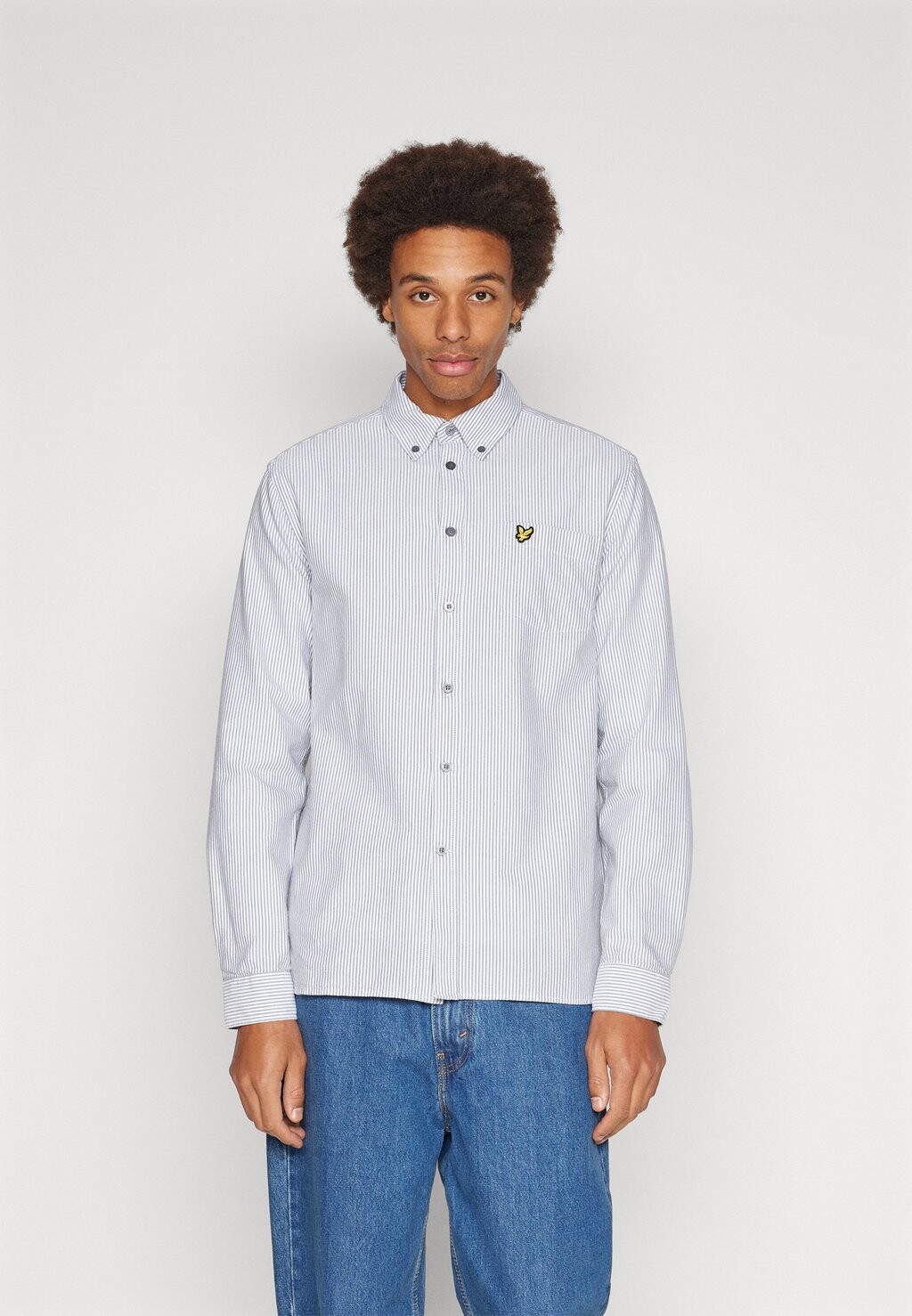 

Рубашка STRIPE OXFORD SHIRT Lyle & Scott, серый
