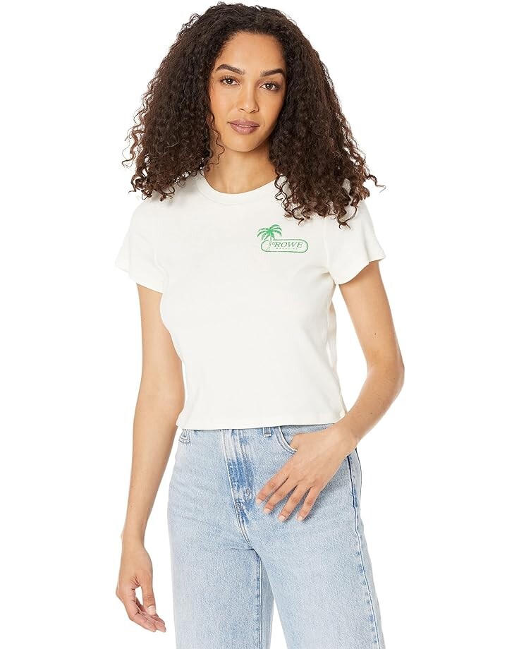 

Футболка RVCA Rowe Magazine Short Sleeve Tee, цвет Whisper White