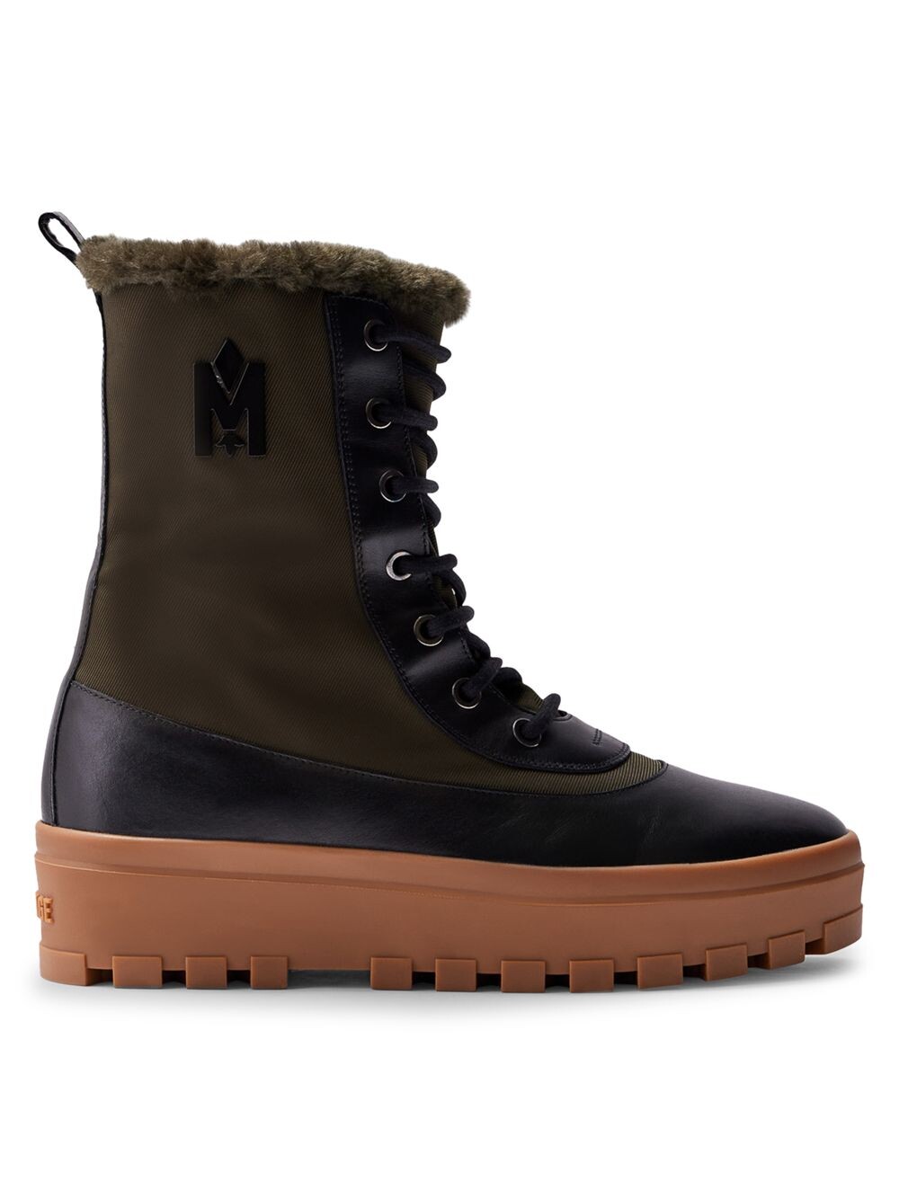 

Ботинки на рифленой подошве с подкладкой из овчины Mackage, черный