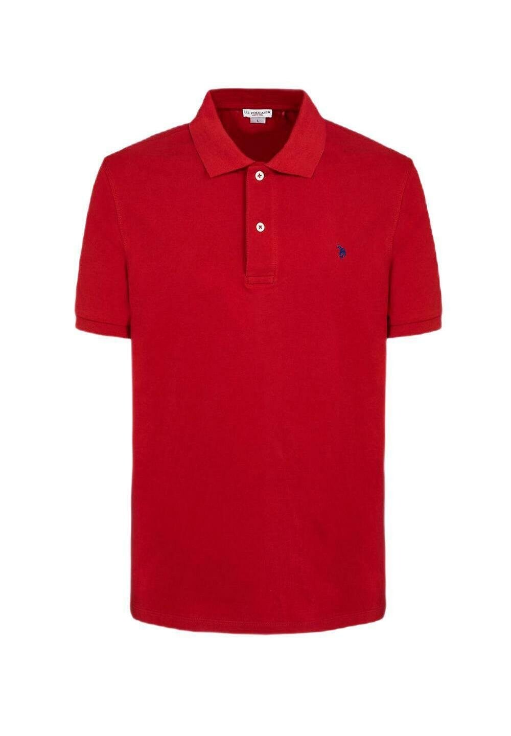 

Поло King U.S. Polo Assn., красный