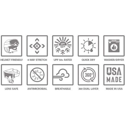 

Капюшон с принтом Балаклава BlackStrap, черный