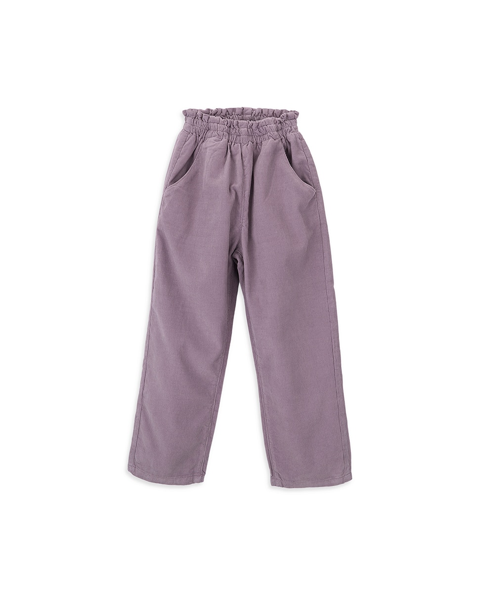 Вельветовые брюки для девочки с резинкой на талии KNOT, фиолетовый bundchen gisele lessons