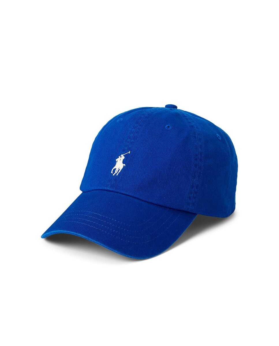 

Мужская хлопковая кепка с вышитой лошадью. Polo Ralph Lauren, синий