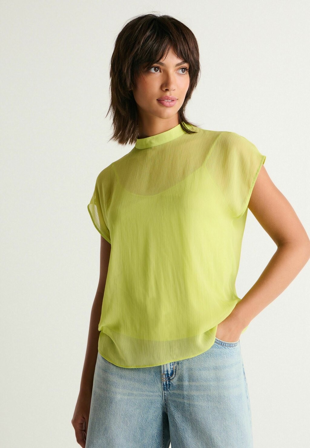 

Блузка TWIST FRONT SHORT SLEEVE Next, зеленый