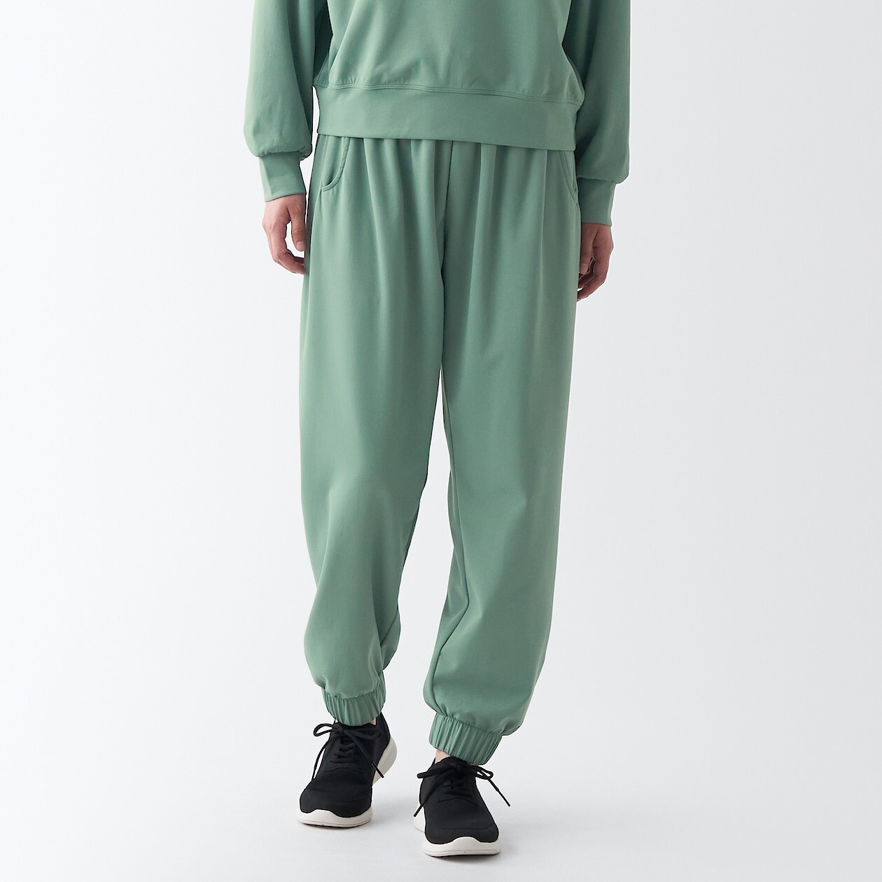 

Легкосохнущие спортивные штаны с УФ-разрезом MUJI, светло-зеленый