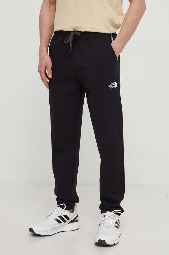 Хлопковые спортивные штаны The North Face, черный