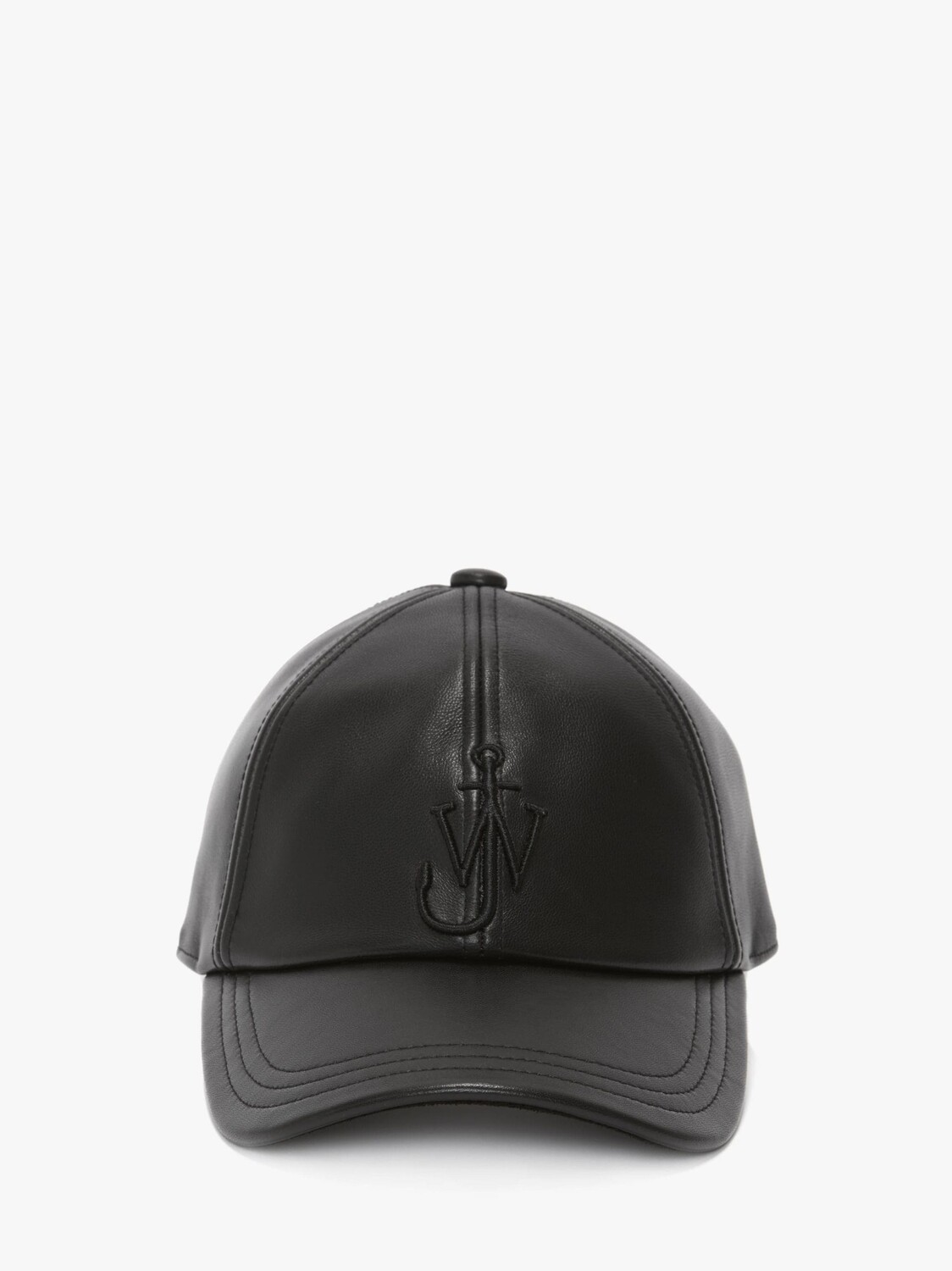

Кожаная бейсболка с логотипом JW Anderson, черный