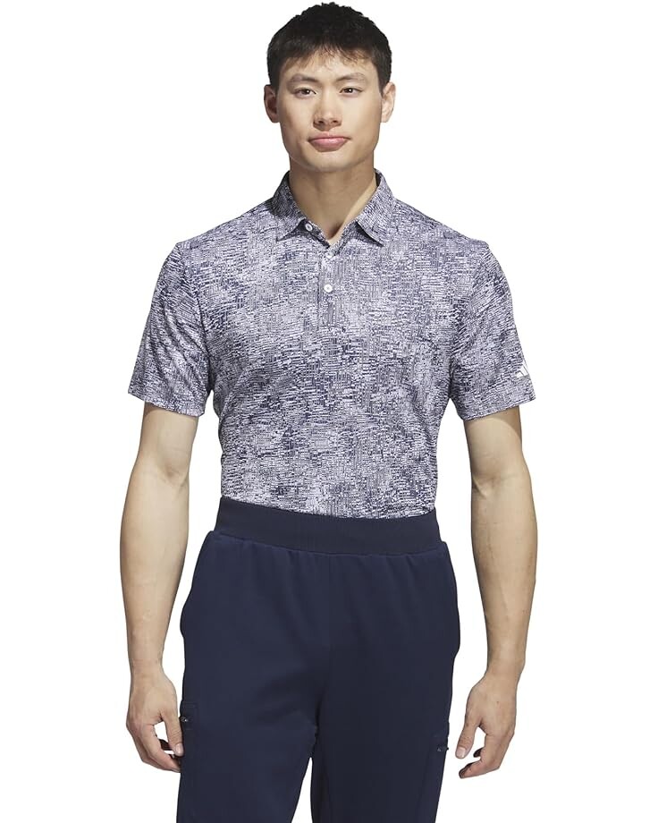 

Поло adidas Golf Aerial Jacquard, серый