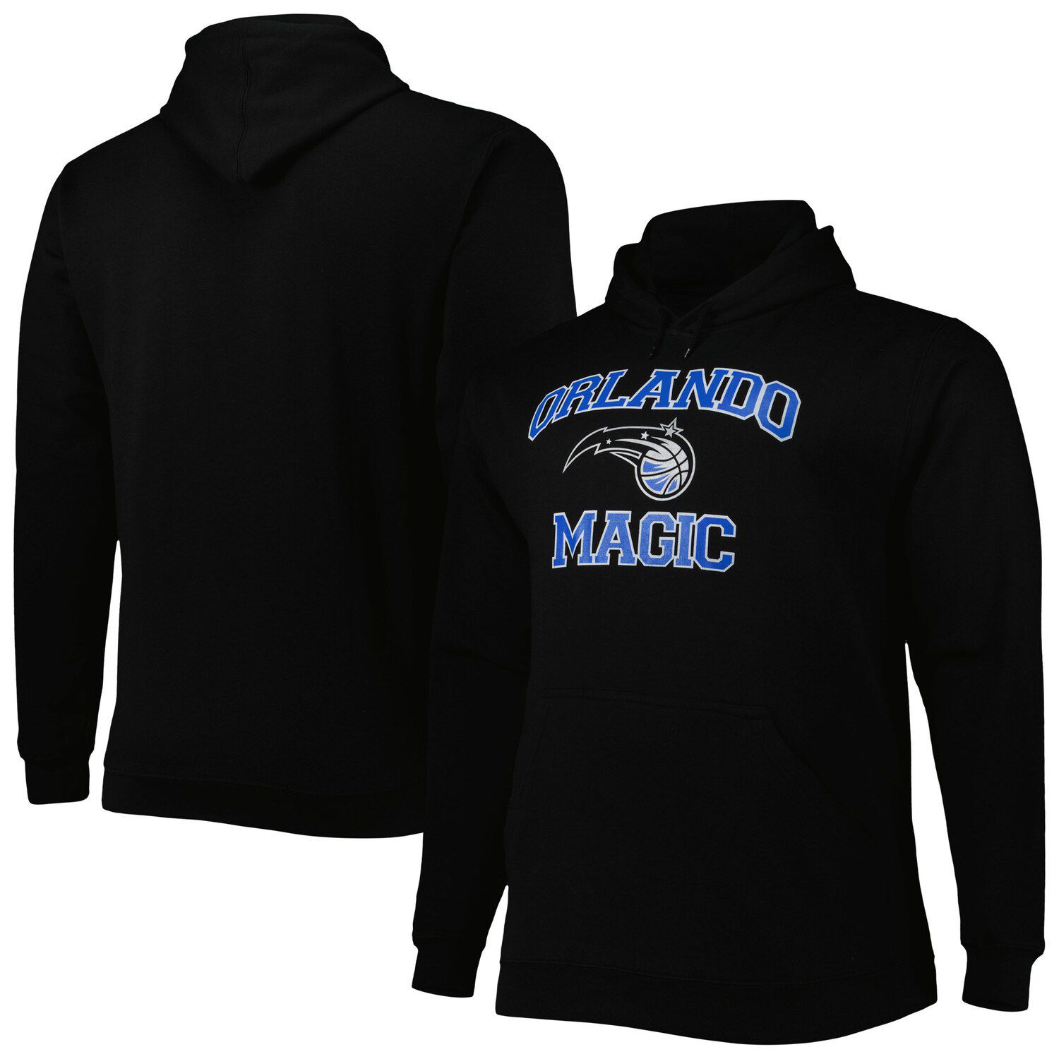 Мужской черный пуловер с капюшоном Orlando Magic Big & Tall Heart & Soul