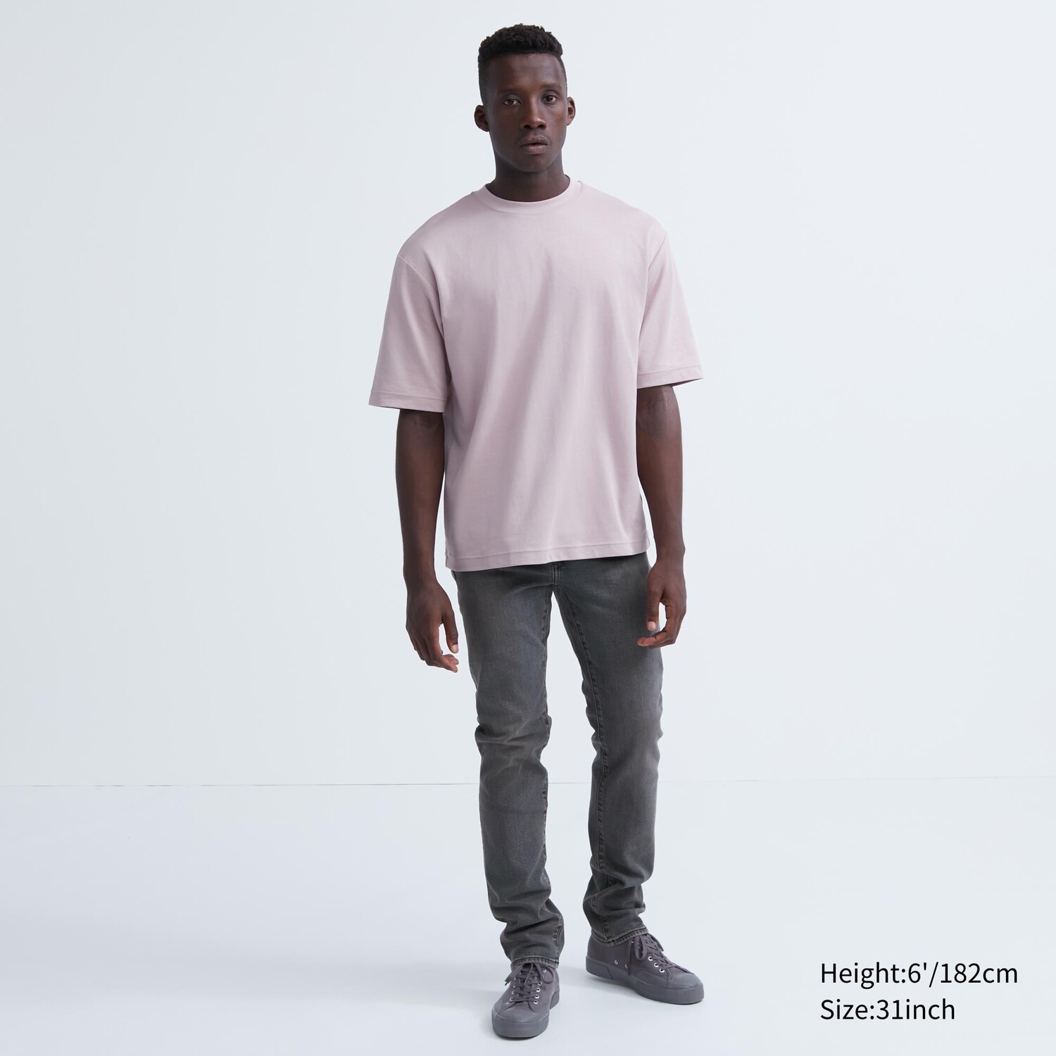 

Джинсы Uniqlo мужские узкого кроя, серый
