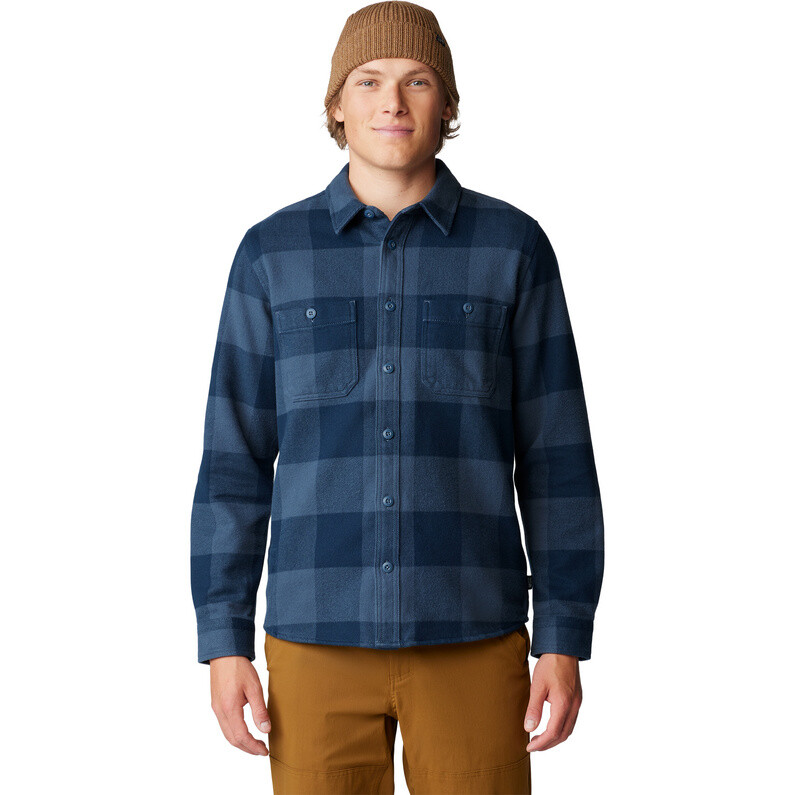 

Мужская плюшевая рубашка Mountain Hardwear, цвет Moon Blue Tatanka Check Print