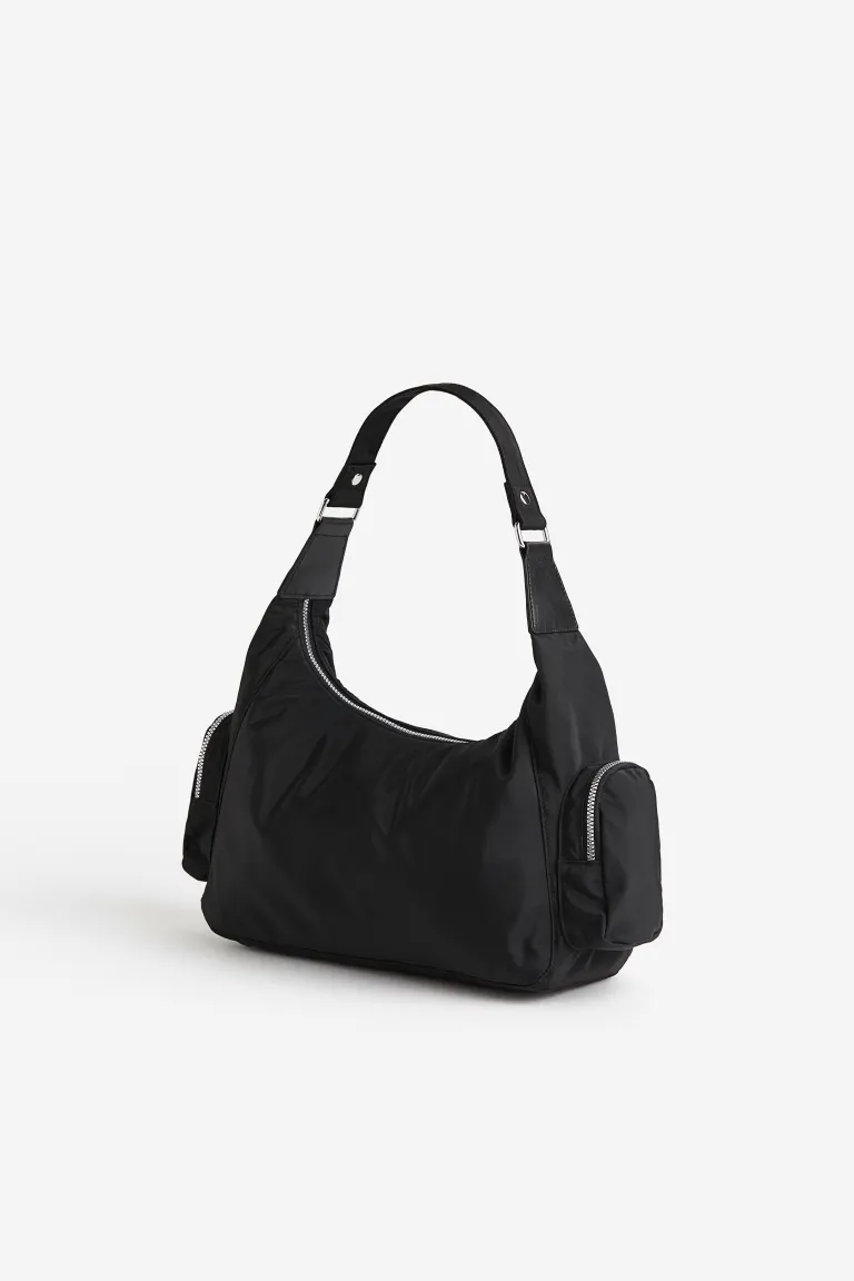 

Сумка через плечо с карманом H&M, черный