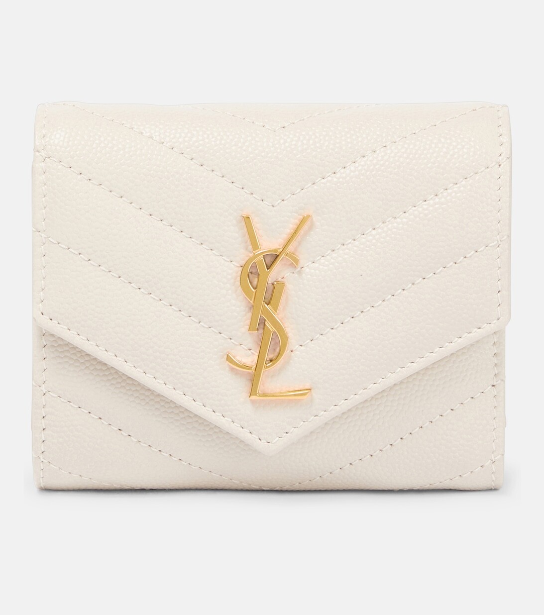 

Кожаный кошелек Cassandra Saint Laurent, белый