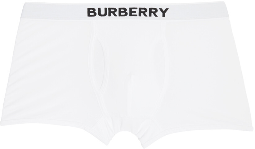 

Белые боксеры с логотипом Burberry