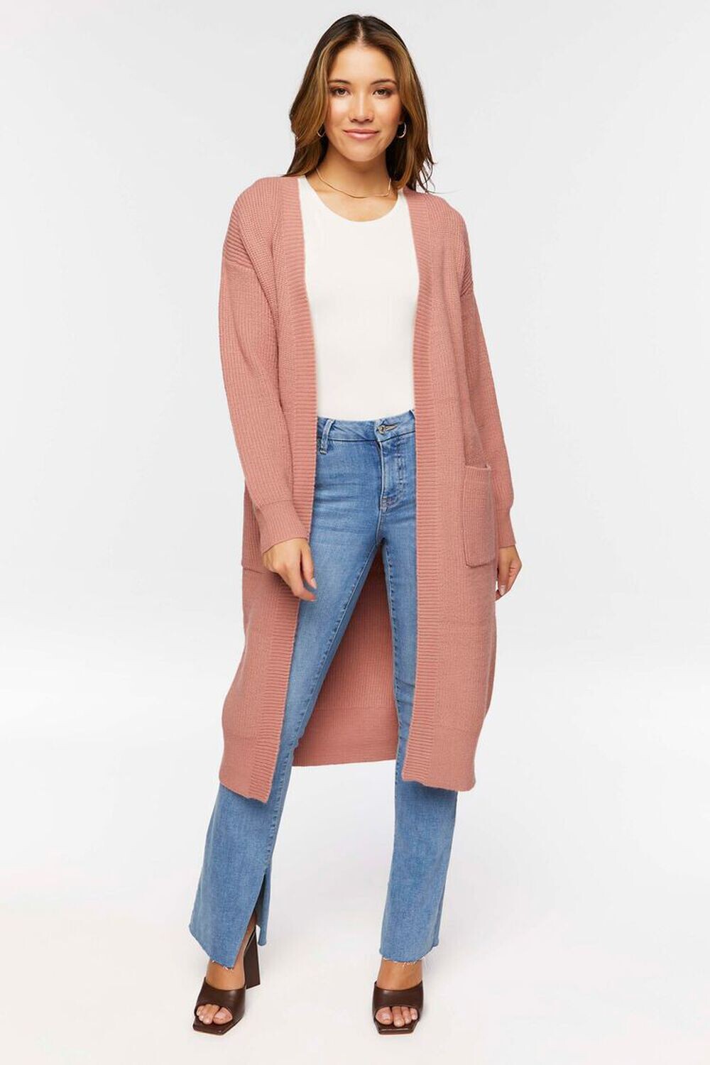 

Удлиненный кардиган с открытым передом Forever 21