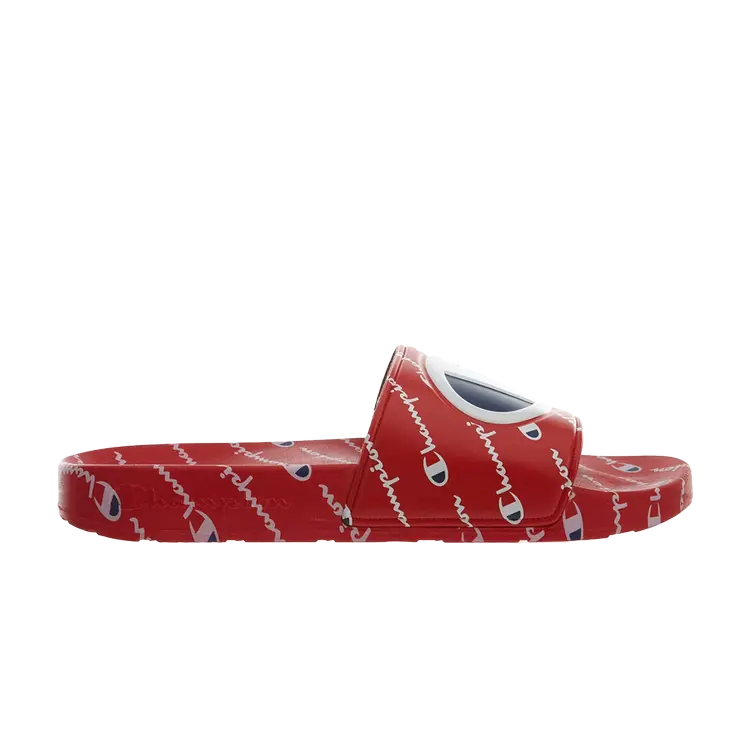 

Кроссовки Champion IPO Slides 'Repeat Print - Red', красный