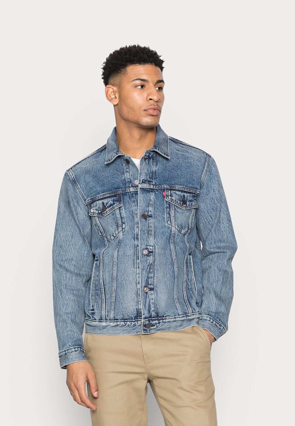 

Джинсовая куртка Levi's The Trucker Jacket, синий, Серый