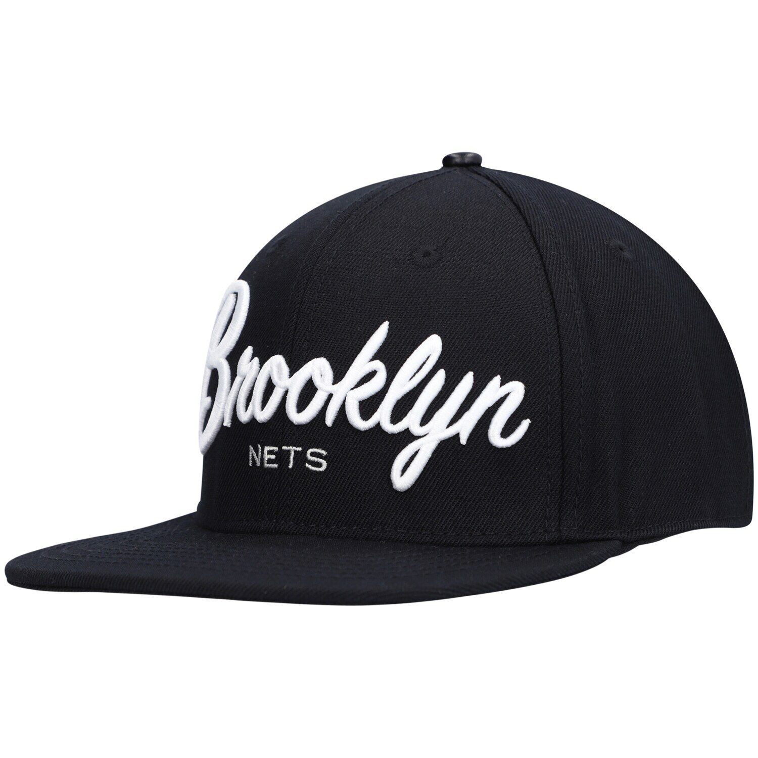 

Мужская бейсболка Pro Standard черного цвета Brooklyn Nets Drop Shadow с надписью Snapback