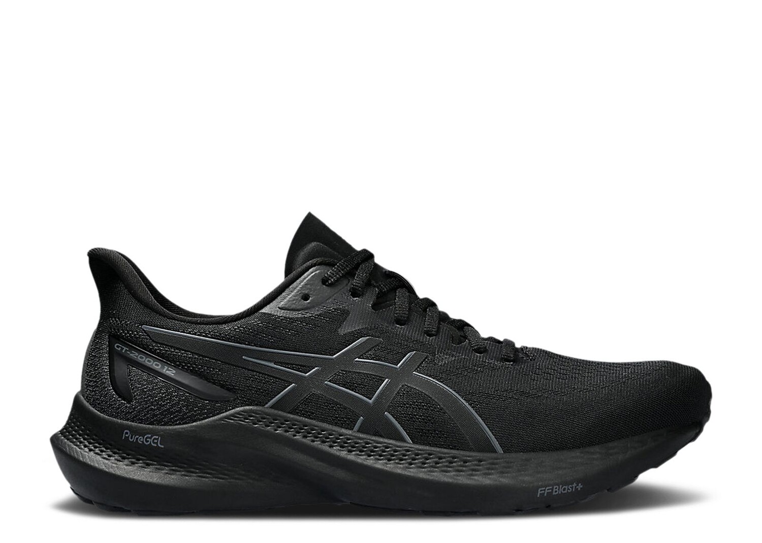 

Кроссовки ASICS Gt 2000 12 Extra Wide 'Triple Black', черный