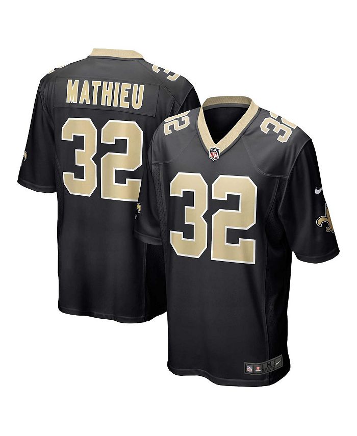 

Мужская черная футболка Tyrann Mathieu New Orleans Saints Game Nike, черный